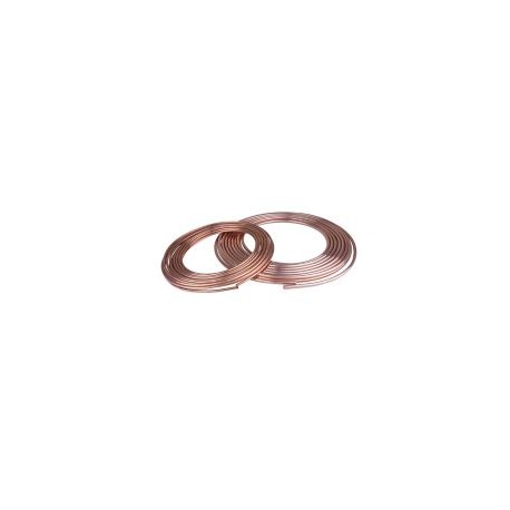 Tubo flexible 3/8 15.24m cobre para gas