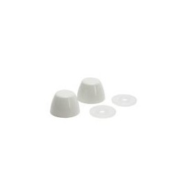 Juego de tapas nlancas para pernos de sanitario