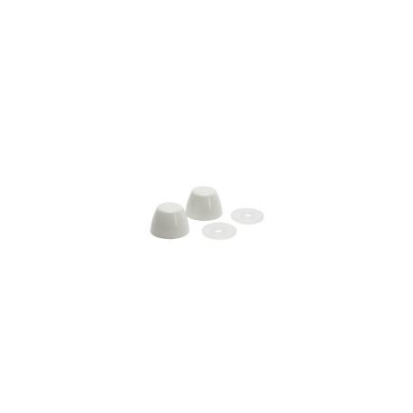 Juego de tapas nlancas para pernos de sanitario