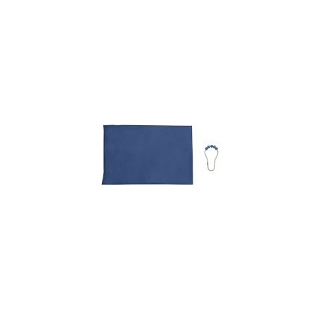 Cortina PEVA Anillos Decorados Azul