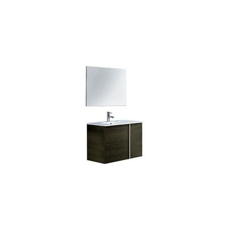 Mueble de baño Onix con espejo roble dakar