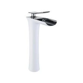 Monomando de lavabo alto Cales blanco