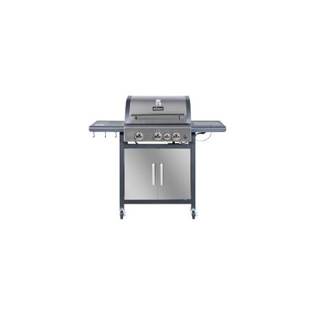 Asador de gas 3 quemadores y 1 quemador lateral