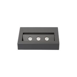 Arbotante exterior Toki led 7.5W gris neutra 750lm metal IP44 3.7cm