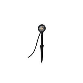 Estaca solar led 6W Oia negro neutra 600lm metal IP44 30cm