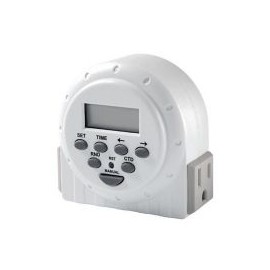 Temporizador (timer) digital p/interior doble contacto