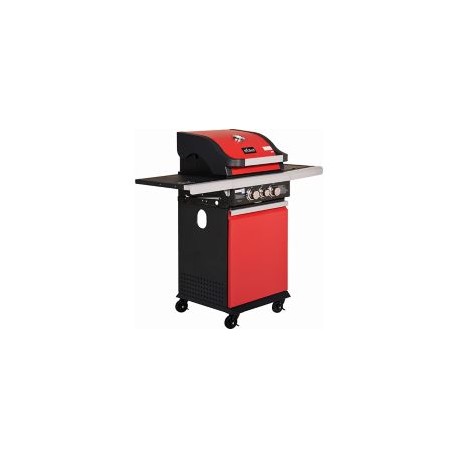 Asador de gas 2 quemadores y 1 quemador lateral