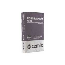 Adhesivo porcelánico gris 20 kg