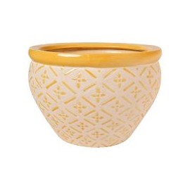 Maceta panal amarillo 23x16