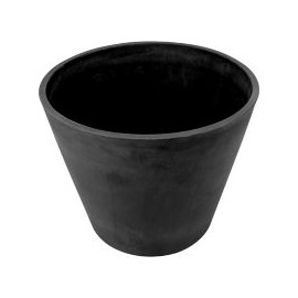 Maceta resina ceniza 31x25 cm