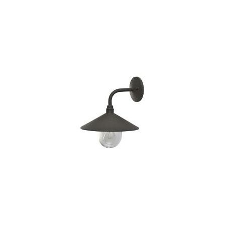 Arbotante exterior Beijing 60W negro 1luz E27 metal IP44 30cm