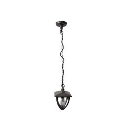 Farol Colgante 60W Habana gris 1luz E27 metal IP44 90cm
