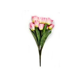 Ramo de 11 tulipanes rosa