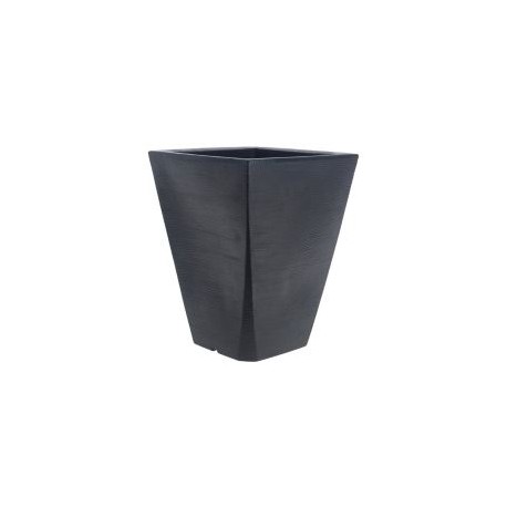 Maceta trapecio grafito negro