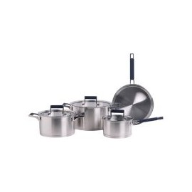Bateria 7 piezas acero inoxidable