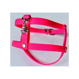 Pechera de caucho hipoalergénica extra chica rosa