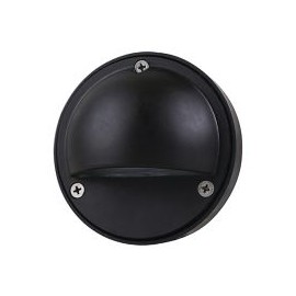 Empotrable Caspe I negro led 100-240V cálida