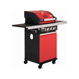 Asador de gas 2 quemadores y 1 quemador lateral