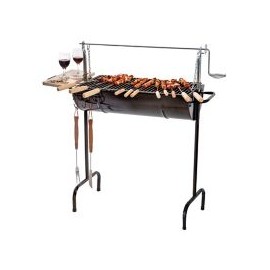 Asador de carbón 1/2 tambor