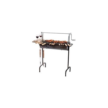 Asador de carbón 1/2 tambor