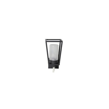 Arbotante Israel 60W negro 1luz E27 metal IP44 35cm
