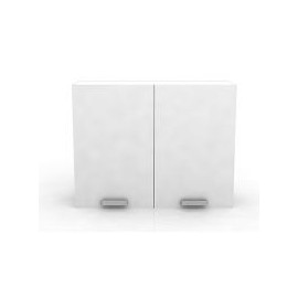 Alacena grande 2 puertas verticales blanco frosty