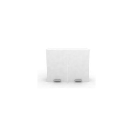 Alacena grande 2 puertas verticales blanco frosty