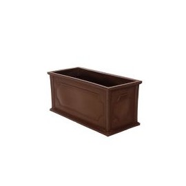Maceta plástico  H032 chocolate 32 x 14" deco int./ext