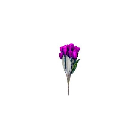 Ramo de 11 tulipanes morado