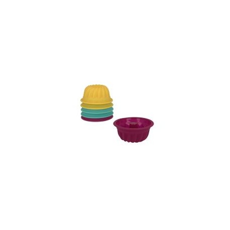 Set de moldes antiadherentes 6 piezas silicón