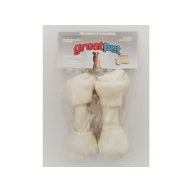 Hueso carnaza natural 7-8" con calcio 5 pzas