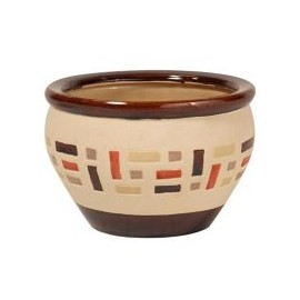 Maceta Ladrillo HV-297BR Café 30 x 21 cm