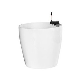 Maceta autorriego clásico 45 x 42 cm blanca