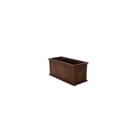Maceta plástico  H032 chocolate 32 x 14" deco int./ext