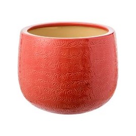 Maceta rojo formas 30 x 22 cm