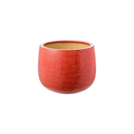 Maceta rojo formas 30 x 22 cm