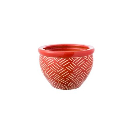 Maceta panal rojo 23x16