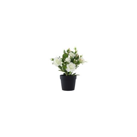 Rosa mini planta artificial 27 cm