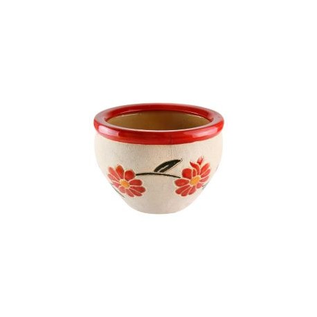 Maceta Flor HV-441R Roja 30 x 21 cm