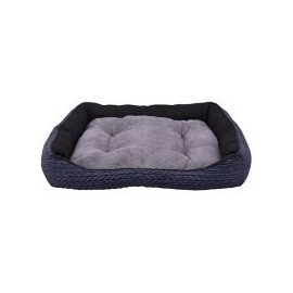 Cama p/perro de polipiel c/loneta materiales resistentes