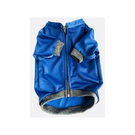 Sudadera extra chica azul c/aplicación reflejante