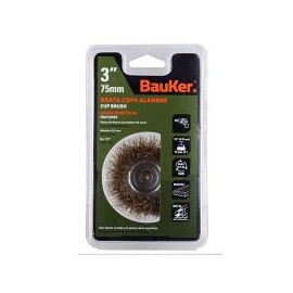 Grata 3pg copa alambre vastago 1/4pg bauker