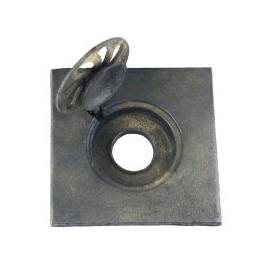 Coladera cuadrada 20 x20 cm fierro