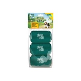Bolsa plástica p/recogedor desechos 3 rollos 60 pzas