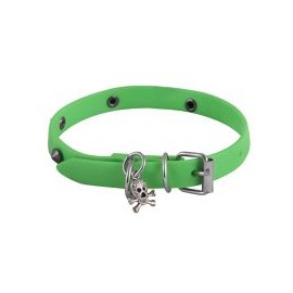 Collar de caucho hipoalergénico extra chico verde
