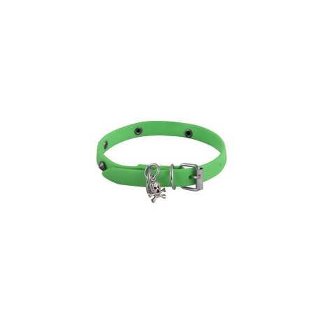 Collar de caucho hipoalergénico extra chico verde
