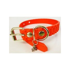 Collar  de caucho hipoalergénico chico rojo