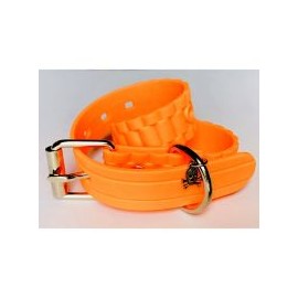 Collar de caucho hipoalergénico mediano naranja