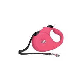 Correa retráctil 5 m mediana rosa