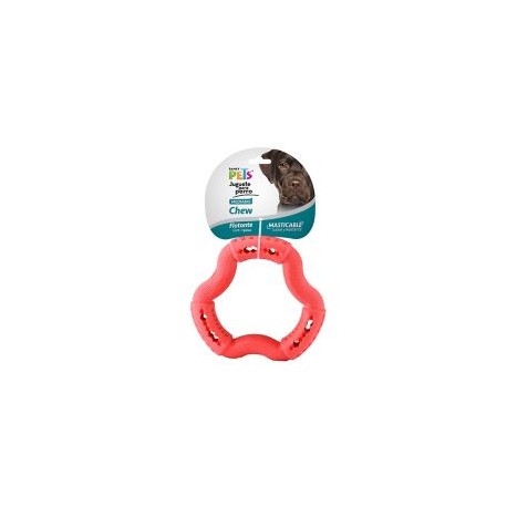 Juguete en forma de eslabon. Juguete flotante,ideal para satisfacer el instinto de morder de los perros.